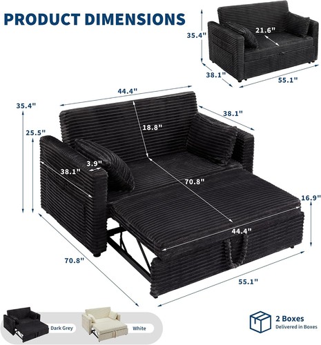 Convertible futon sofa bed - convertible,