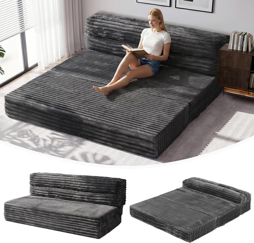 Tri fold futon sofa bed - futon, 6